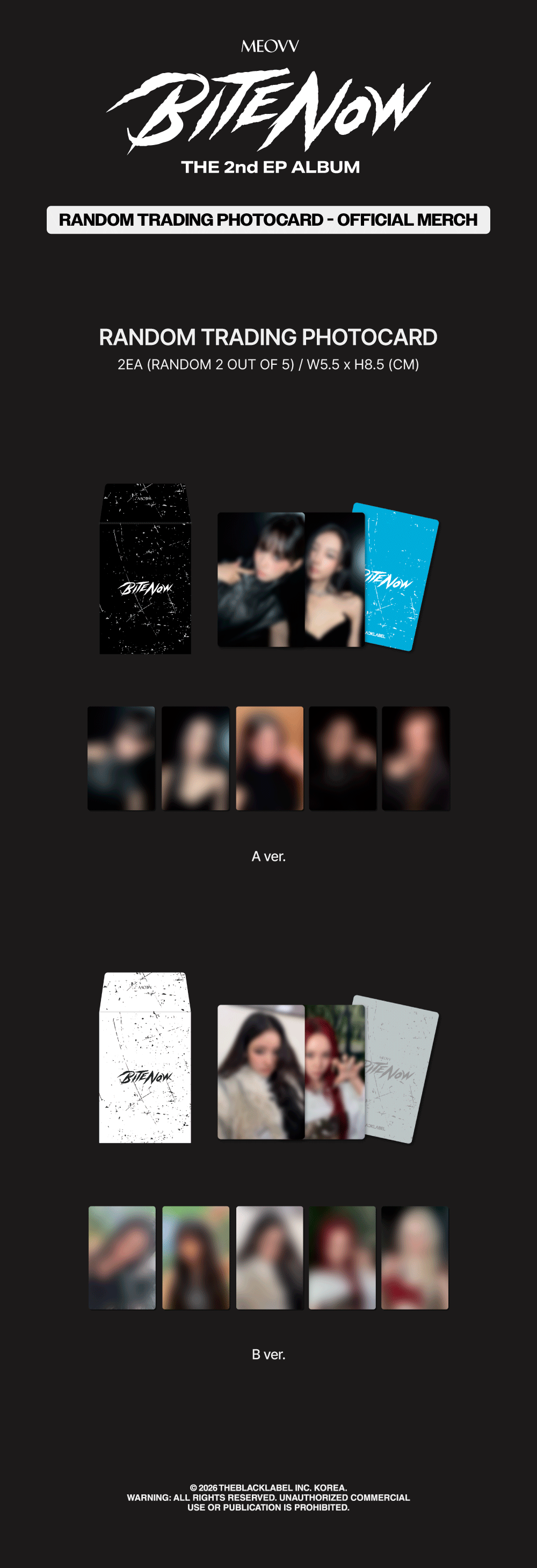 MEOVV <BITE NOW> OFFICIAL MD MEOVV RANDOM TRADING PHOTOCARD