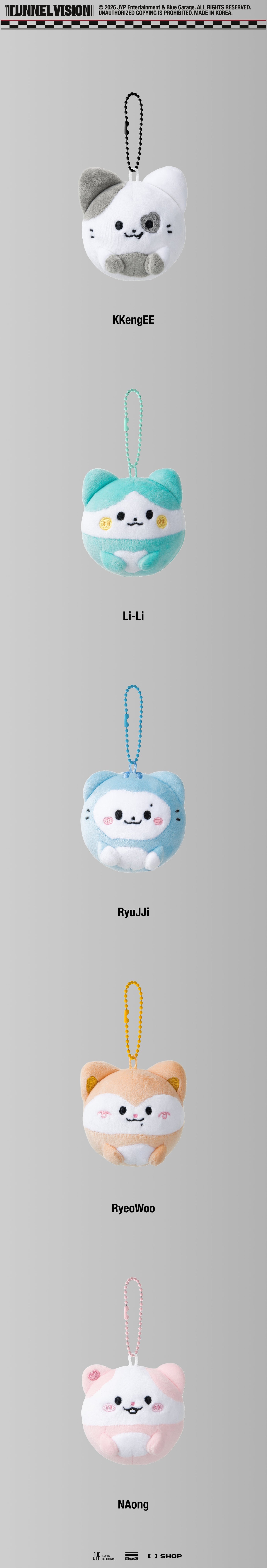 ITZY TWINZY BALL KEYRING <TUNNEL VISION> 3RD WORLD TOUR OFFICIAL MD
