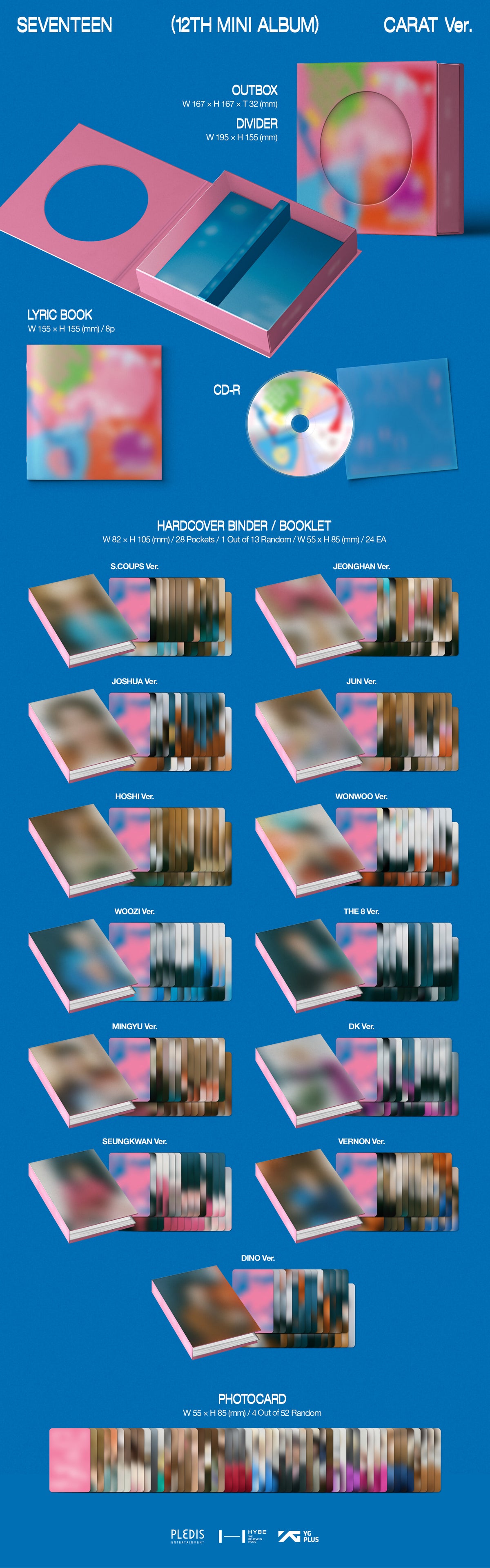 SEVENTEEN <SPILL THE FEELS> 12TH MINI ALBUM CARAT VER