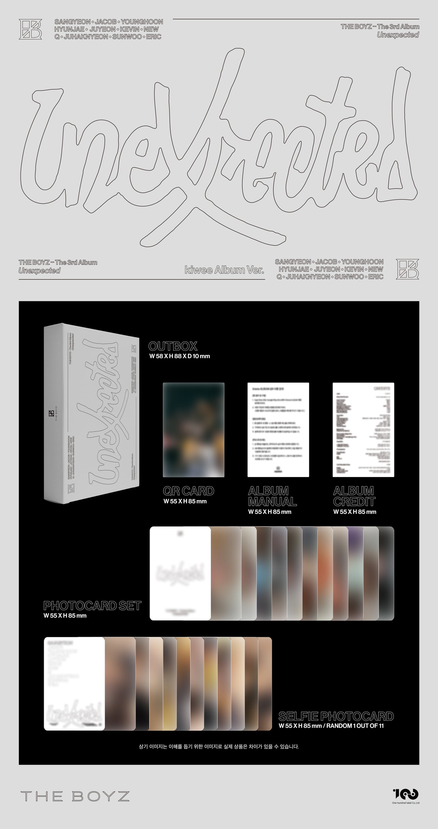 THE BOYZ <Unexpected> kiwee Album Ver.