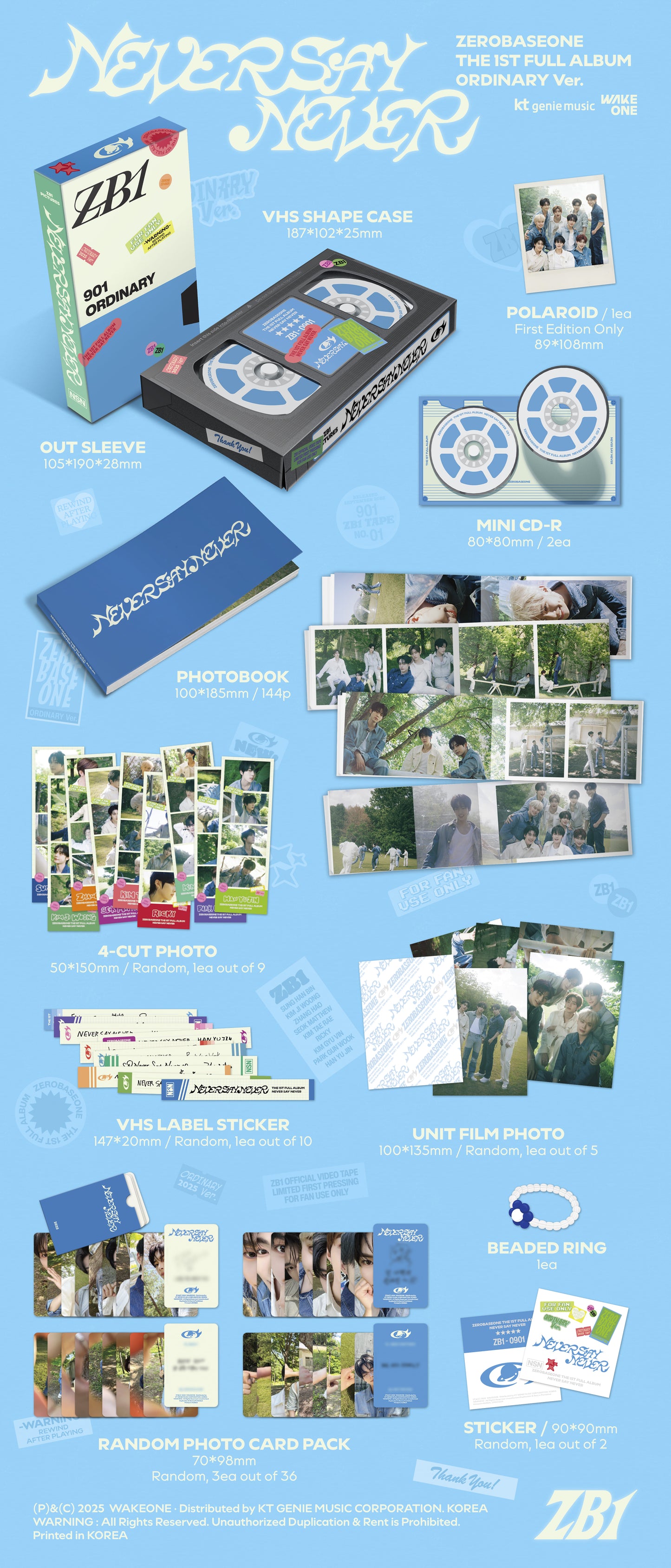 ZEROBASEONE <NEVER SAY NEVER> PHOTOBOOK VER