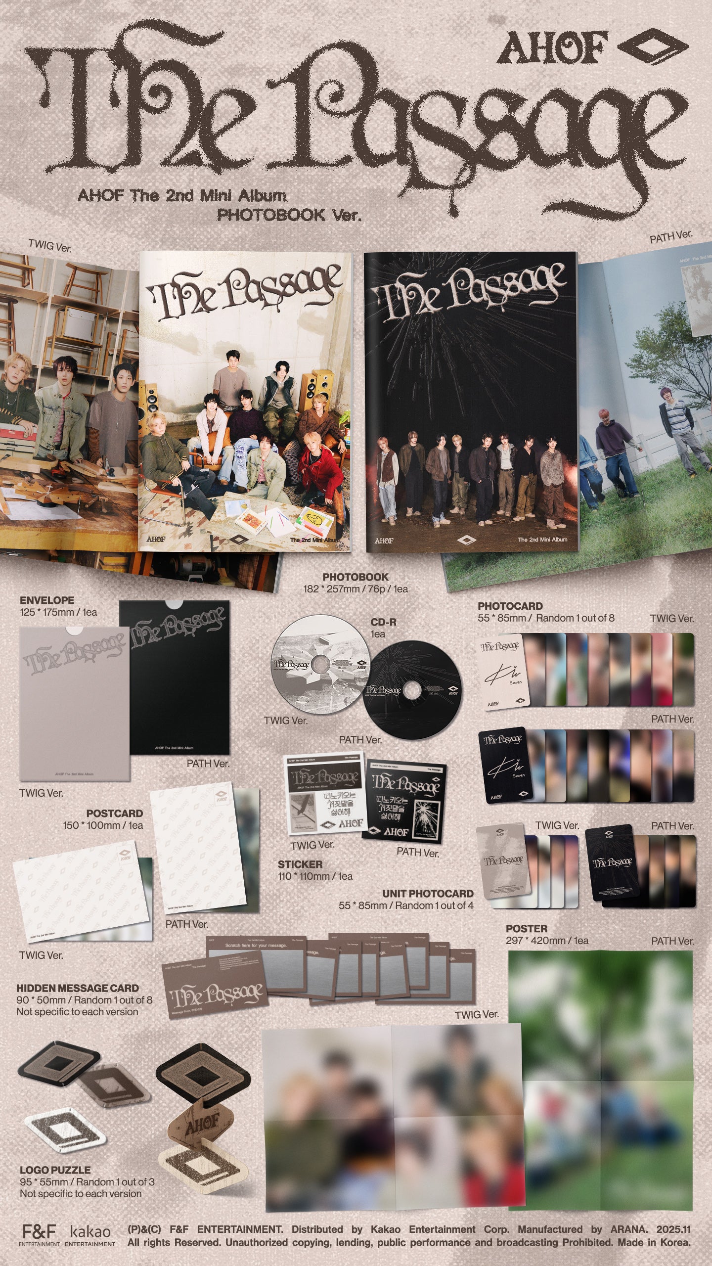 【预购】AHOF<the passage>随机版本</the>