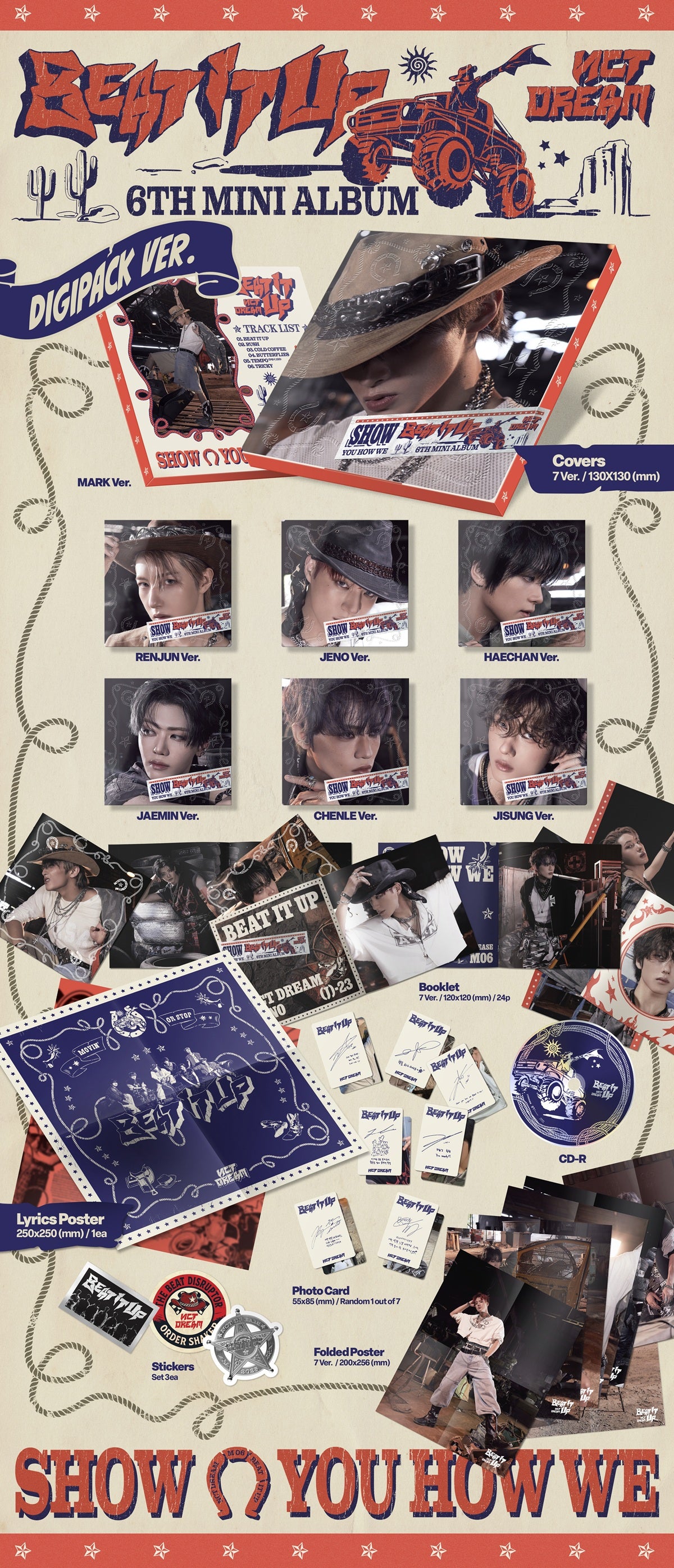 【预购】NCT DREAM<beat it up> Digipack 版本</beat>