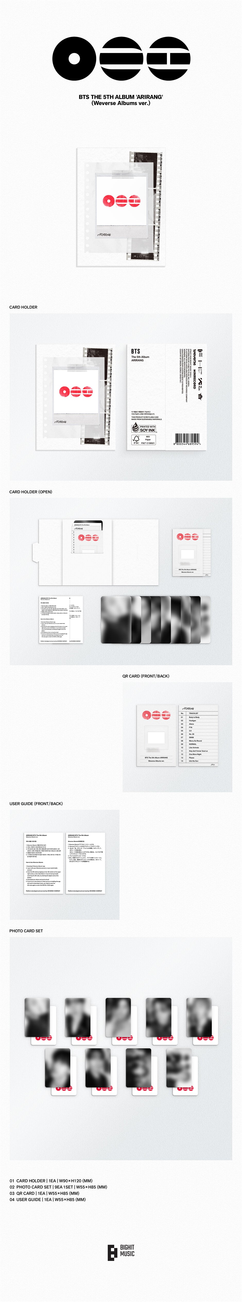 BTS <ARIRANG> WEVERSE ALBUM VER