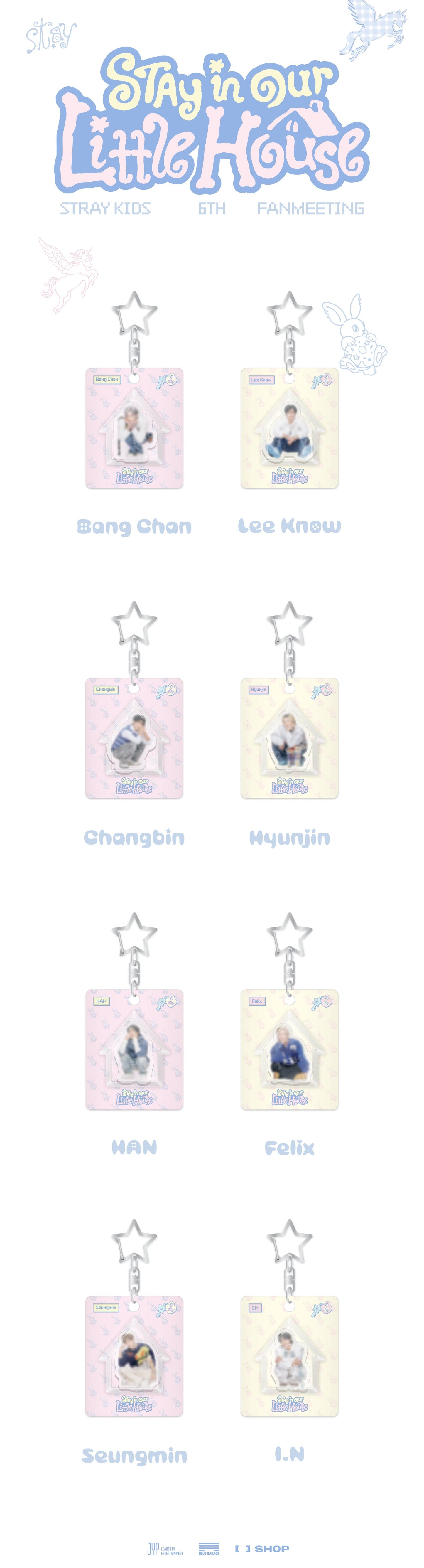 STRAY KIDS <STAY in Our Little House> MINI BLOCK KEYRING