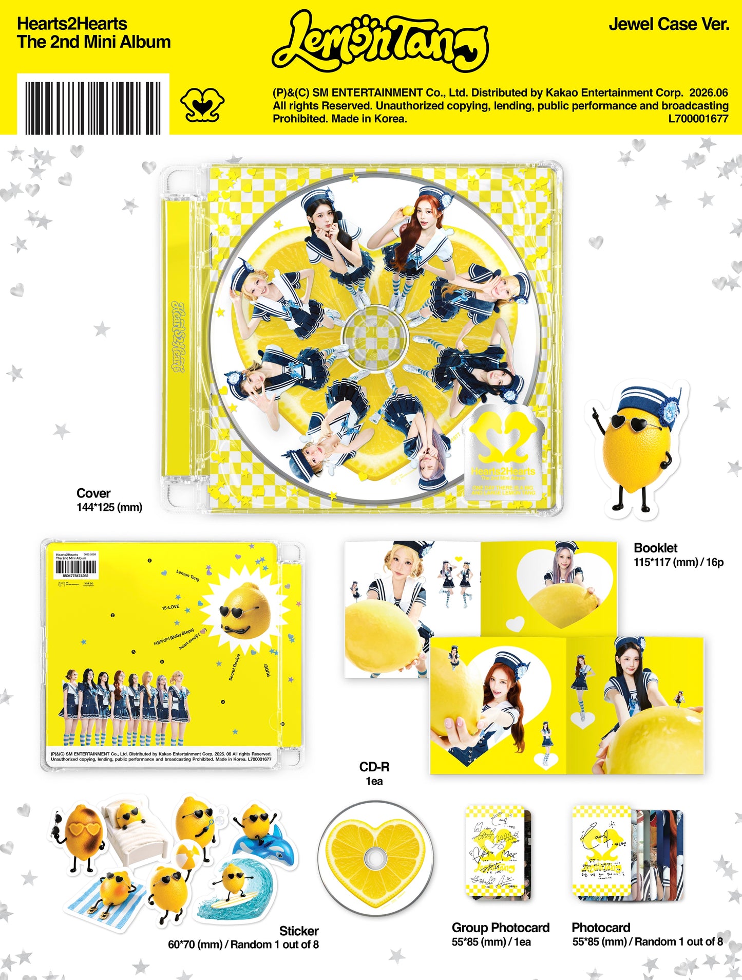 HEARTS2HEARTS <LEMON TANG> Jewel Case Ver
