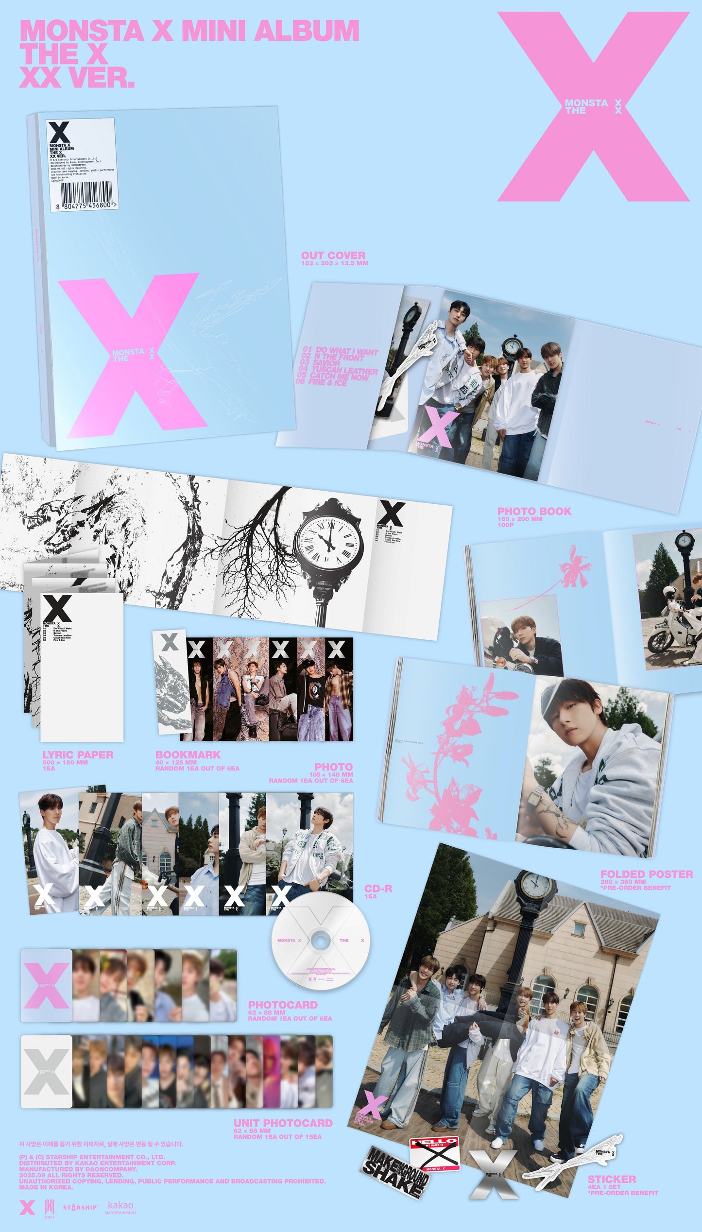 【预购】MONSTA X<the x>随机版本</the>