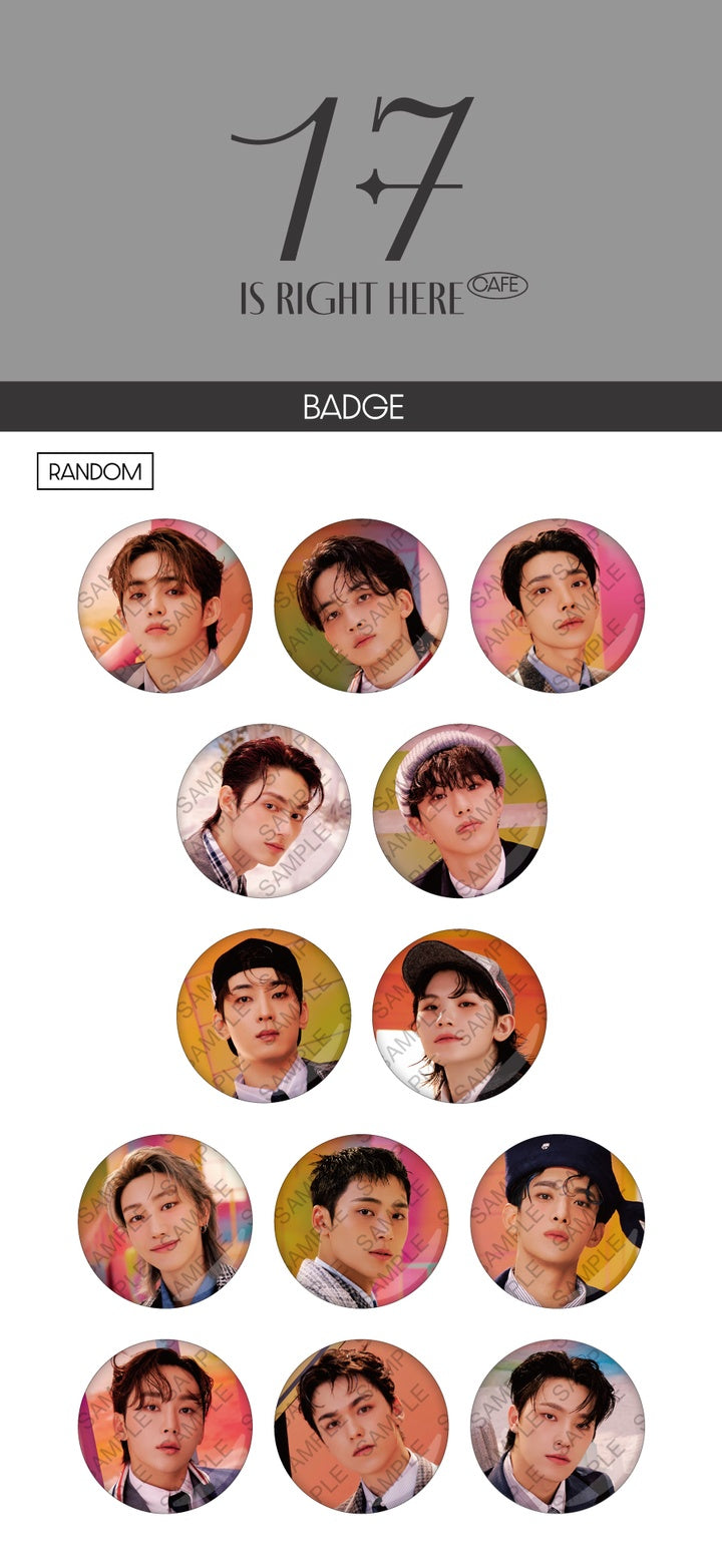 十七<seventeen cafe>罐头徽章</seventeen>