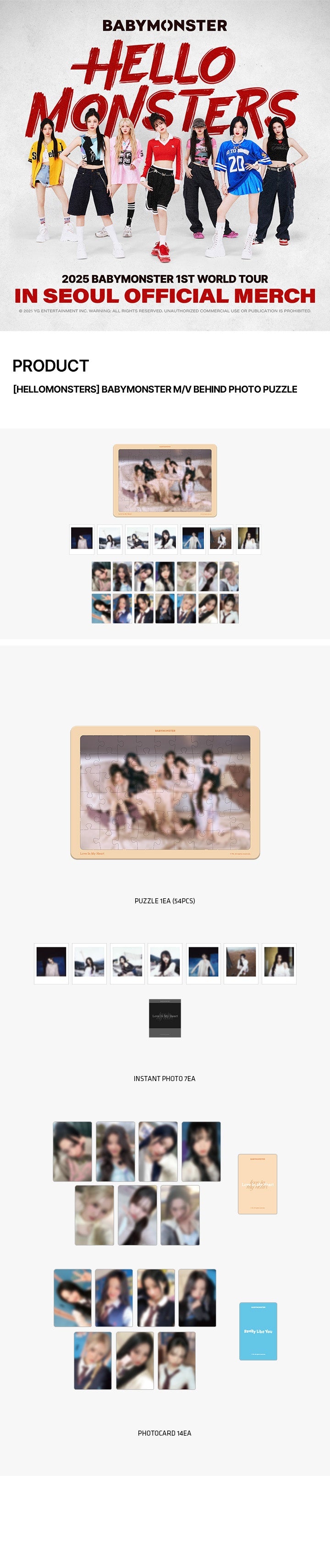 BABYMONSTER <HELLO MONSTER> M/V BEHIND PHOTO PUZZLE