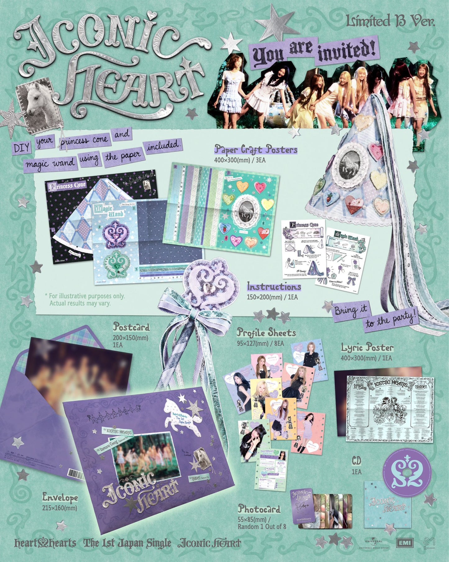 HEARTS2HEARTS <ICONIC HEART> 1ST JAPAN SINGLE LIMITED B VER