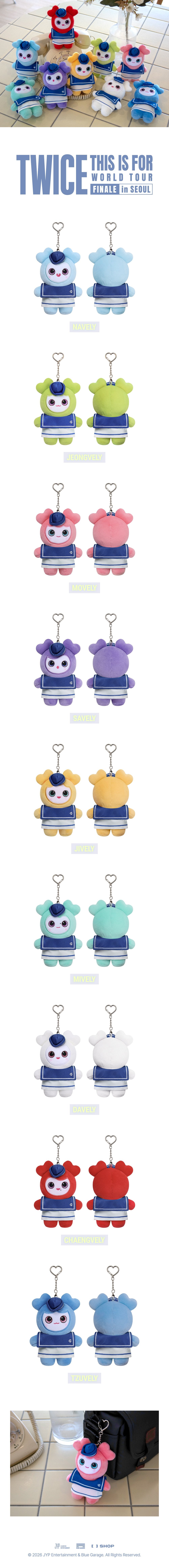 TWICE <THIS IS FOR> WORLD TOUR FINALE LOVELY PLUSH BABY MARINE Ver (27 POINTS)