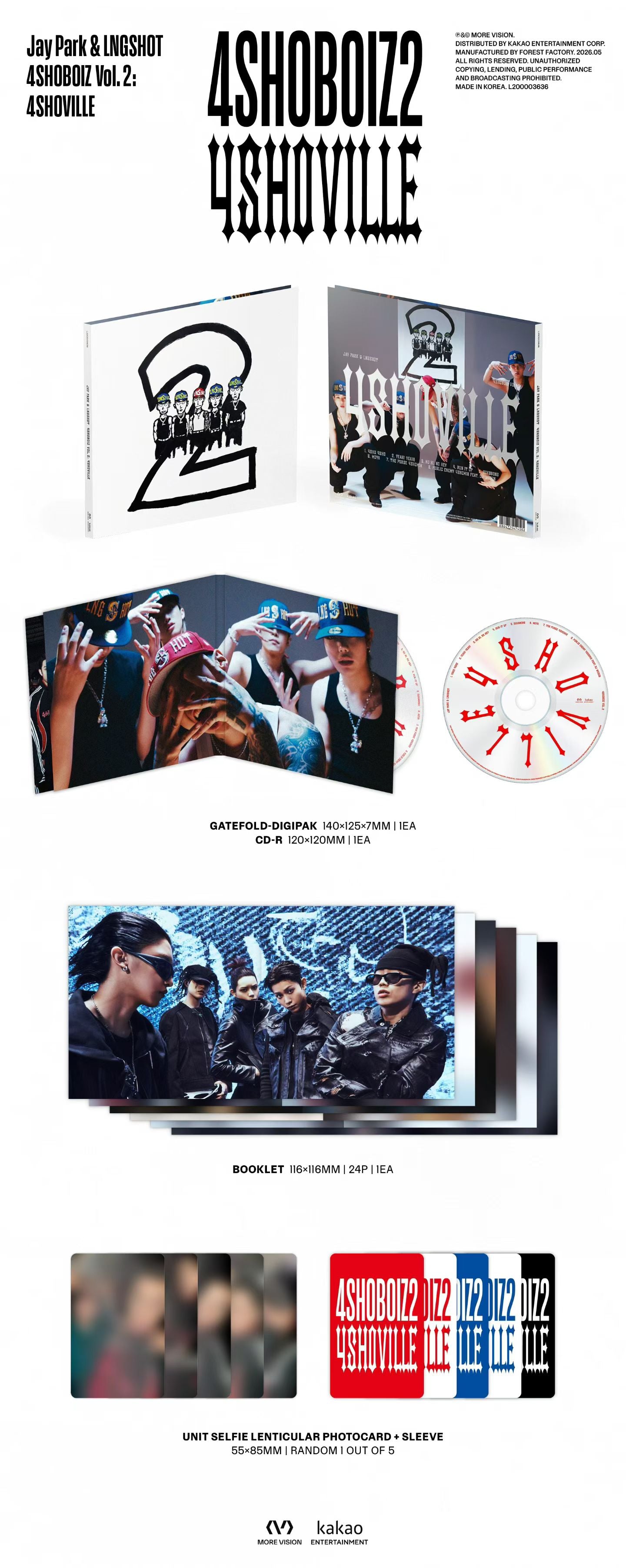 JAY PARK, LNGSHOT <4SHOBOIZ Vol. 2: 4SHOVILLE>