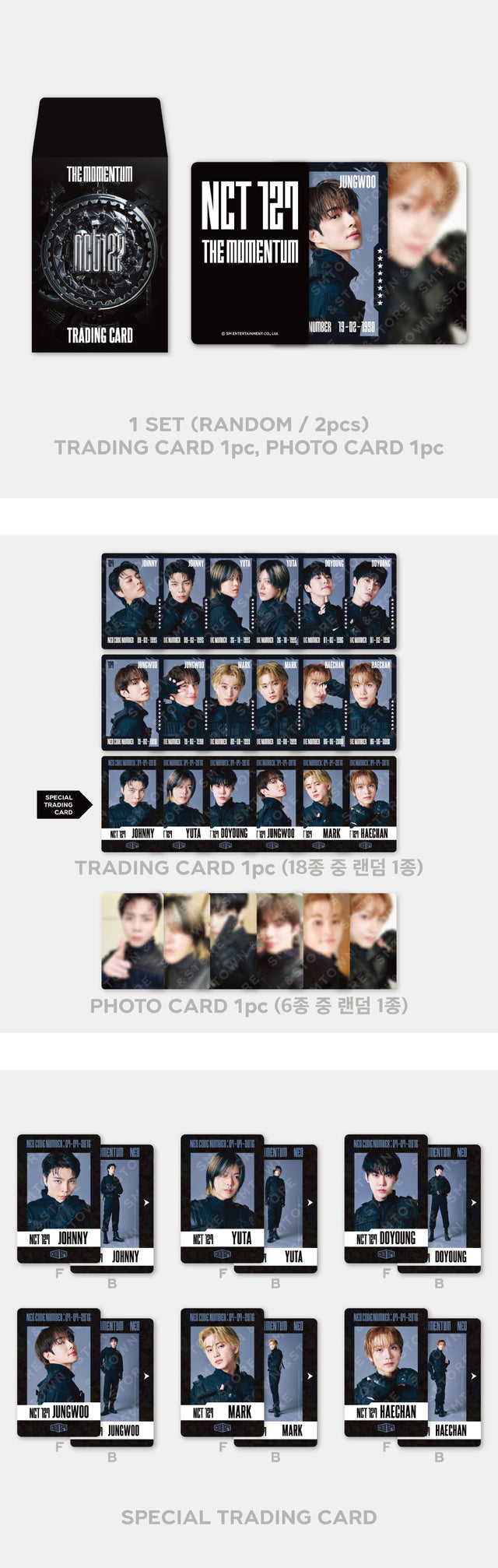 NCT 127 <4TH TOUR 'NEO CITY : SEOUL - THE MOMENTUM> TRADING CARD