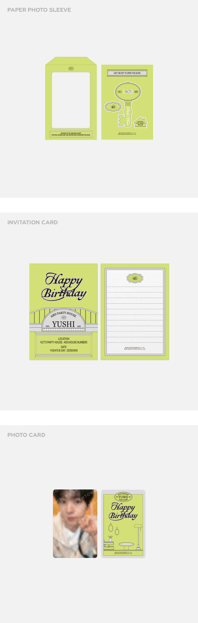 YUSHI <ARTIST BIRTHDAY PARTY CARD>