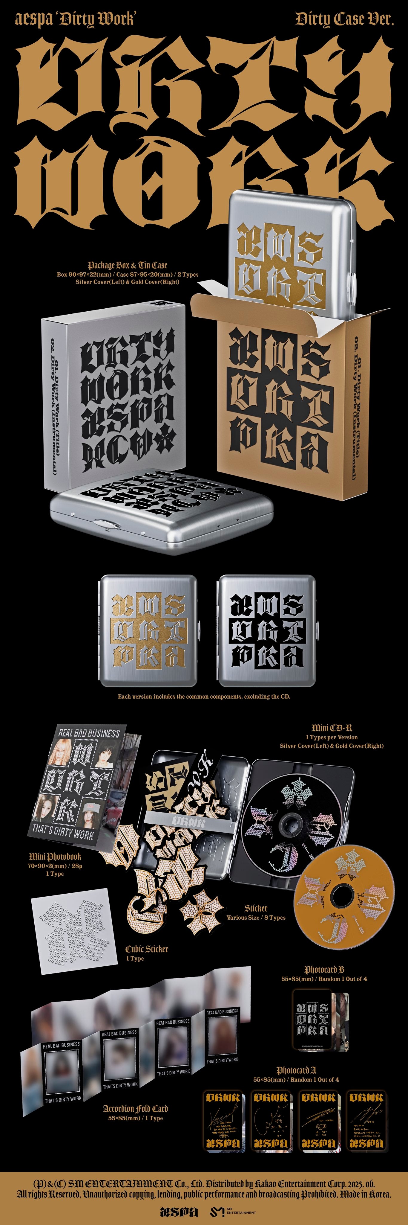 AESPA <DIRTY WORK> DIRTY CASE VER