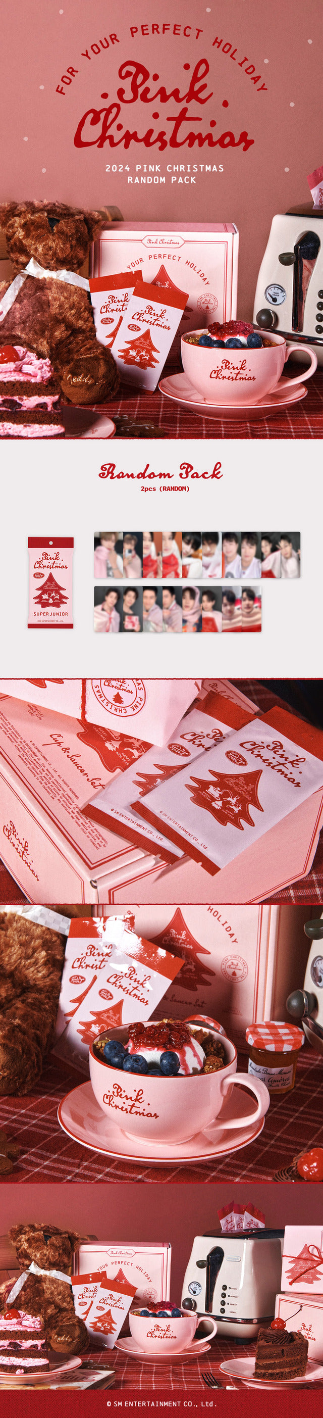 SUPER JUNIOR <PINK CHRISTMAS 2024> Random Trading Card