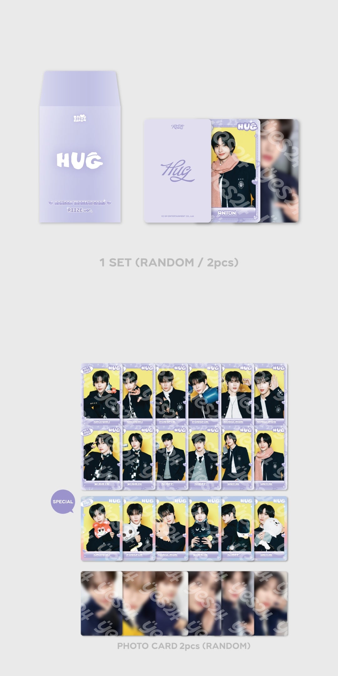 RIIZE <HUG> TRADING CARD A VER