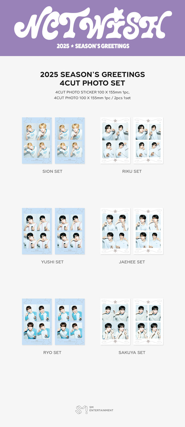 NCT WISH <2025 SM 艺人季节问候> 4CUT 写真集