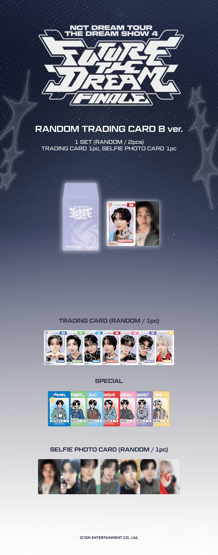 NCT DREAM <THE DREAM SHOW 4 : FUTURE THE DREAM FINALE> TRADING CARD