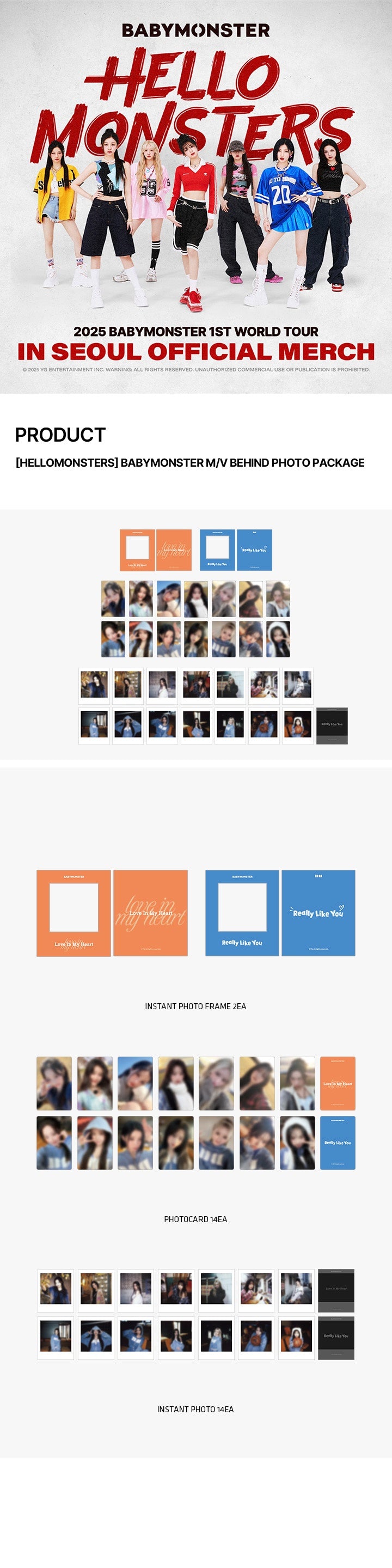 BABYMONSTER <HELLO MONSTER> PHOTO PACKAGE