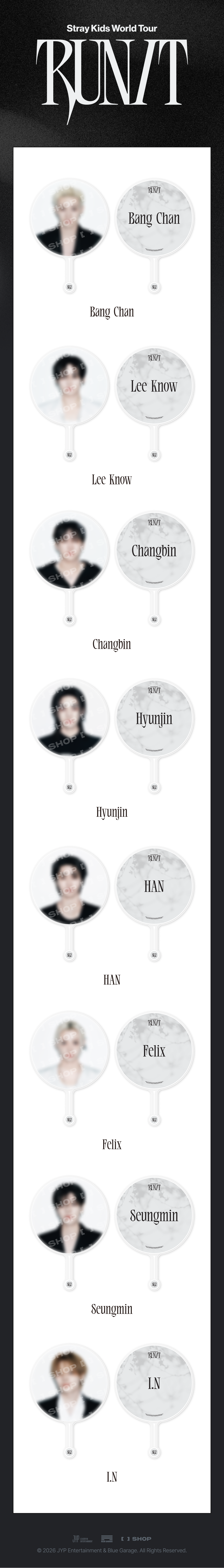 STRAY KIDS <RUN IT> IMAGE PICKET (10 POINTS)