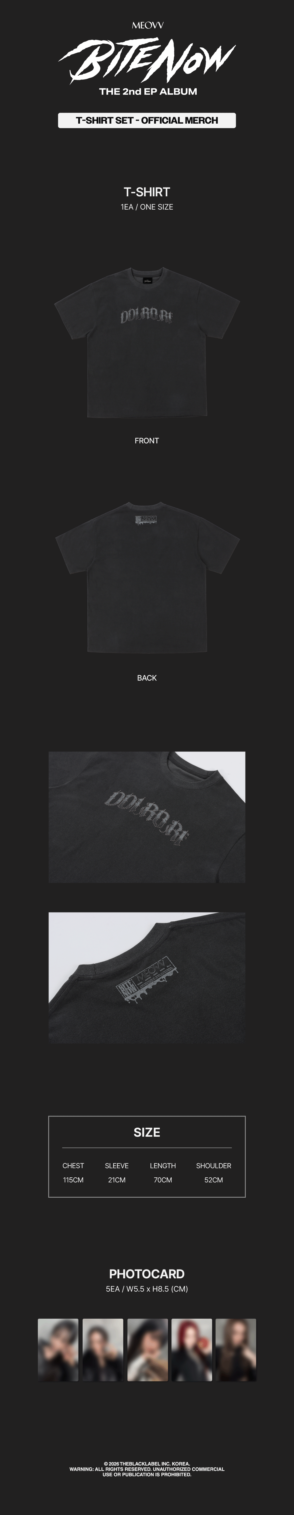 [PREORDER 13/6 CLOSED] MEOVV <BITE NOW> OFFICIAL MD MEOVV T-SHIRT SET