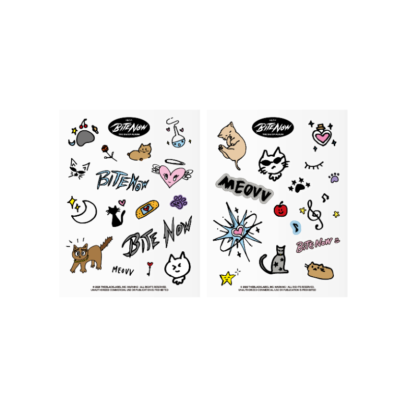[PREORDER 13/6 CLOSED] MEOVV <BITE NOW> OFFICIAL MD MEOVV REMOVABLE CLEAR STICKER