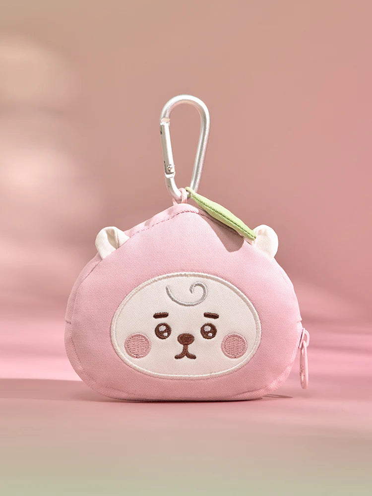 [PREORDER] BTS BT21 <PEACH HOLIC> FACE POUCH KEYRING