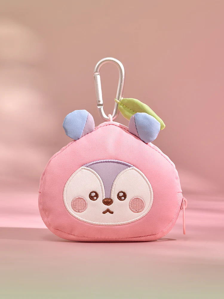 [PREORDER] BTS BT21 <PEACH HOLIC> FACE POUCH KEYRING