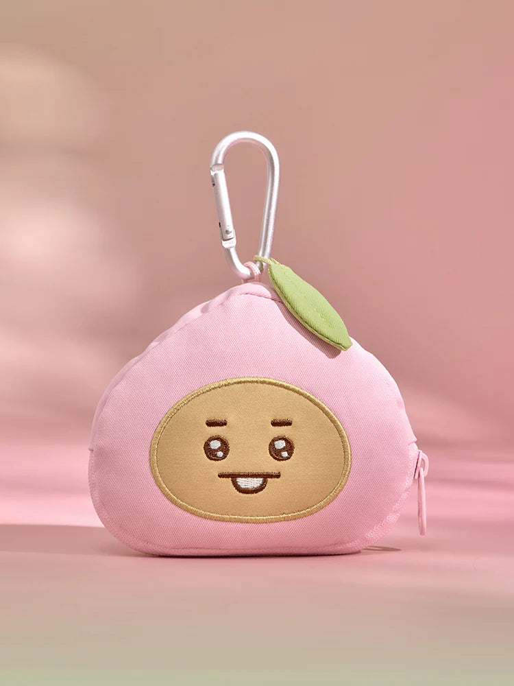 [PREORDER] BTS BT21 <PEACH HOLIC> FACE POUCH KEYRING