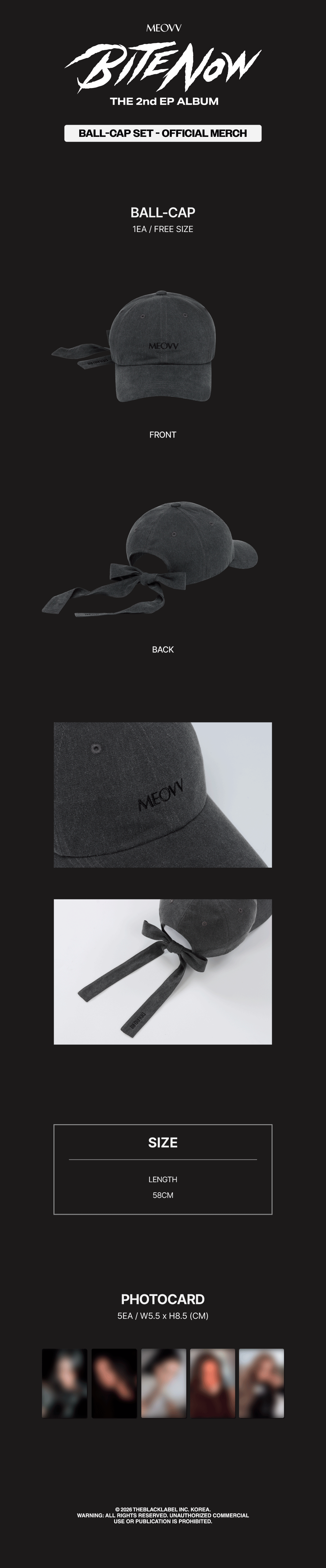 [PREORDER 13/6 CLOSED] MEOVV <BITE NOW> OFFICIAL MD MEOVV BALL-CAP SET