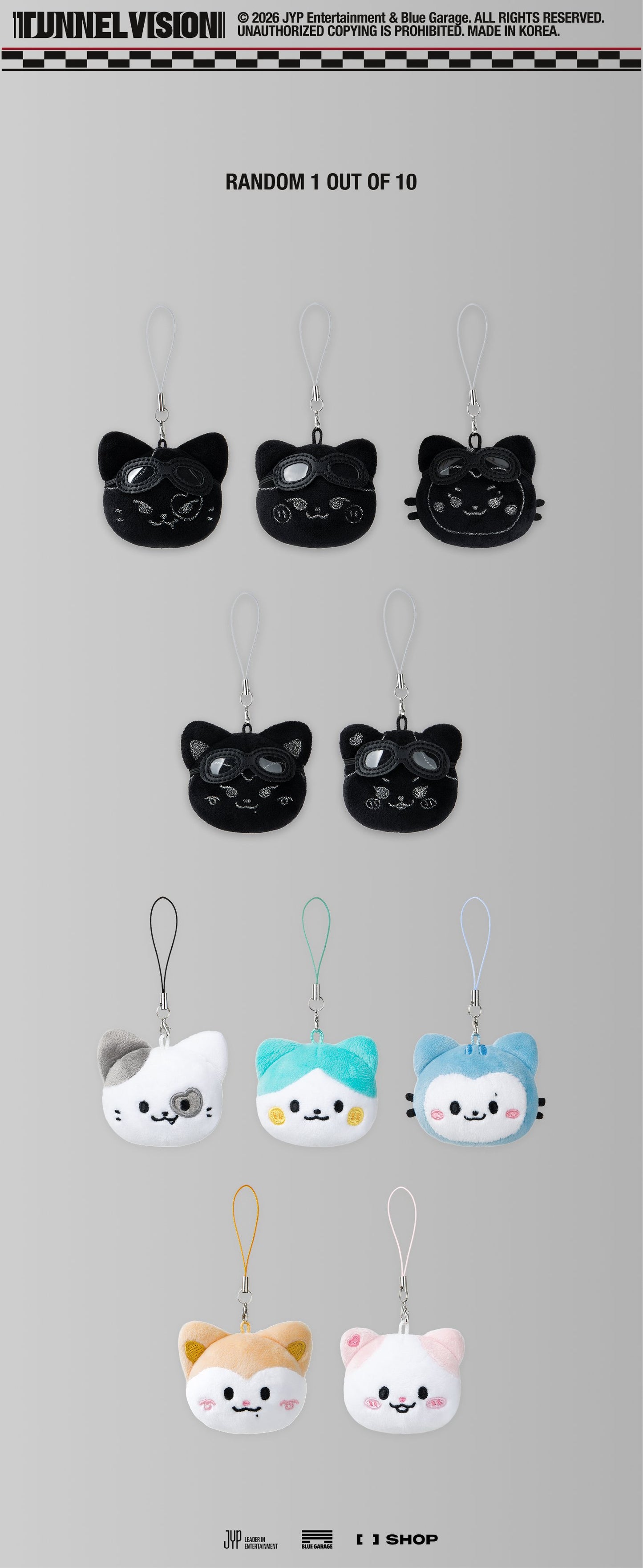 [PREORDER] ITZY TWINZY SECRET FACE KEYRING <TUNNEL VISION> 3RD WORLD TOUR OFFICIAL MD