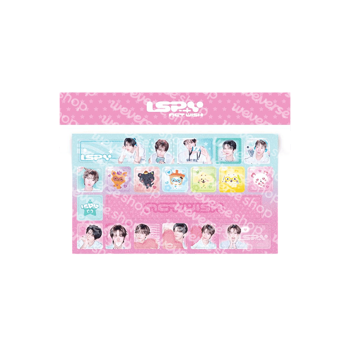 [PREORDER 31/10 CLOSED] NCT WISH [WISH LAND] OFFICIAL MERCH KEYBOARD STICKER (5 points)