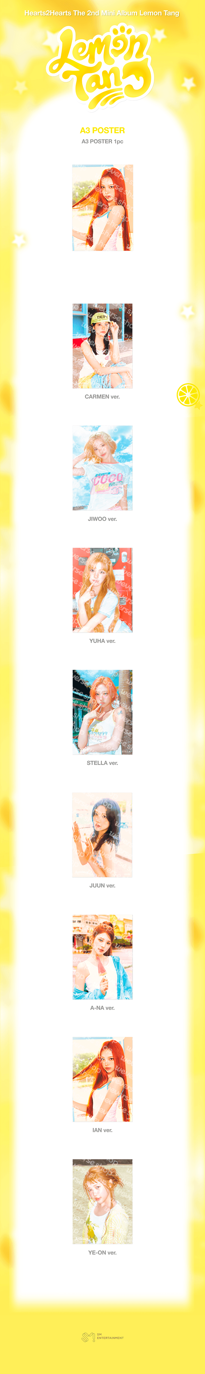 [PREORDER 20/7 CLOSED] HEARTS2HEARTS <LEMON TANG> OFFICIAL MERCH A3 POSTER