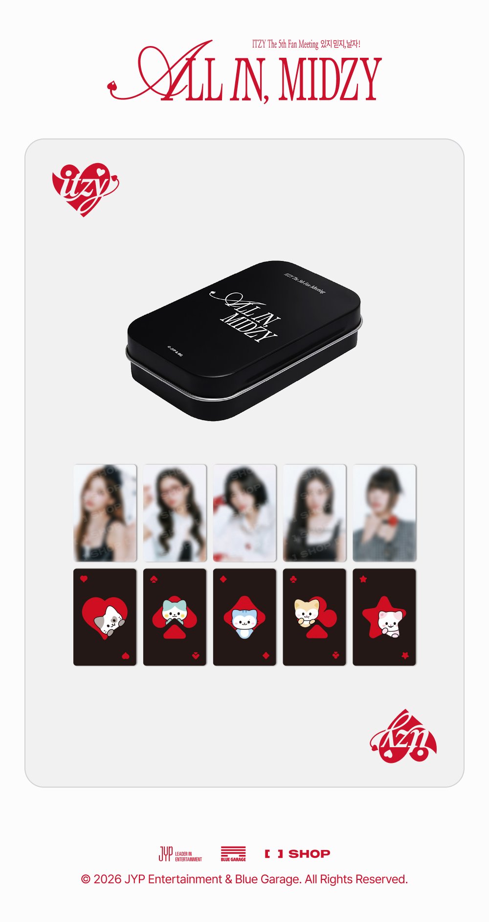[PREORDER 16/8] ITZY <ALL IN, MIDZY> TINCASE SET (22 POINTS)