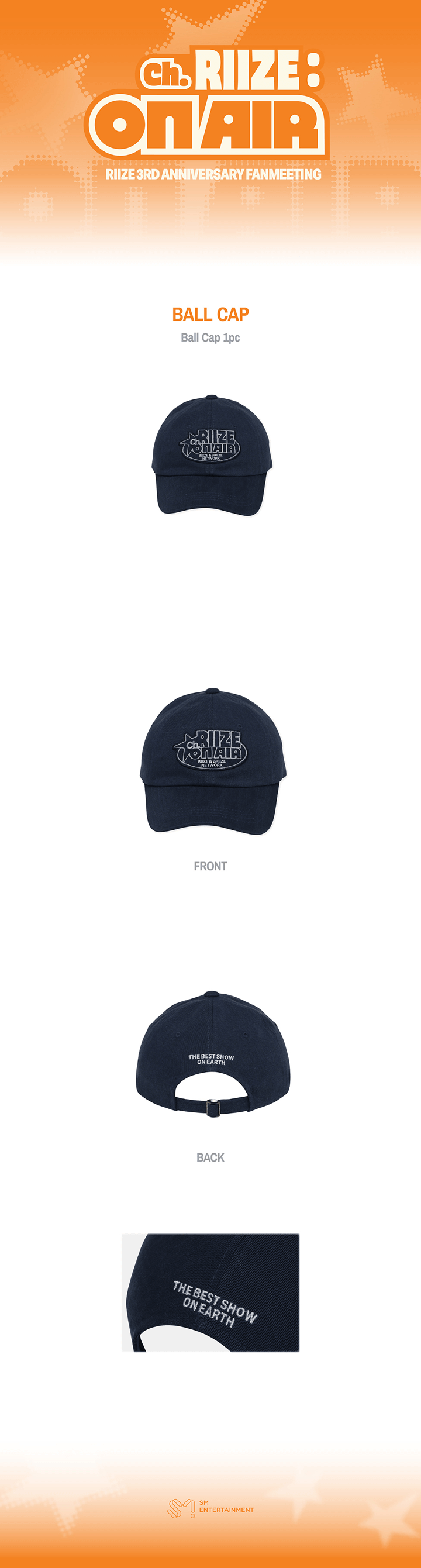 [PREORDER 15/9 CLOSED] RIIZE [Ch. RIIZE : ON AIR] BALL CAP