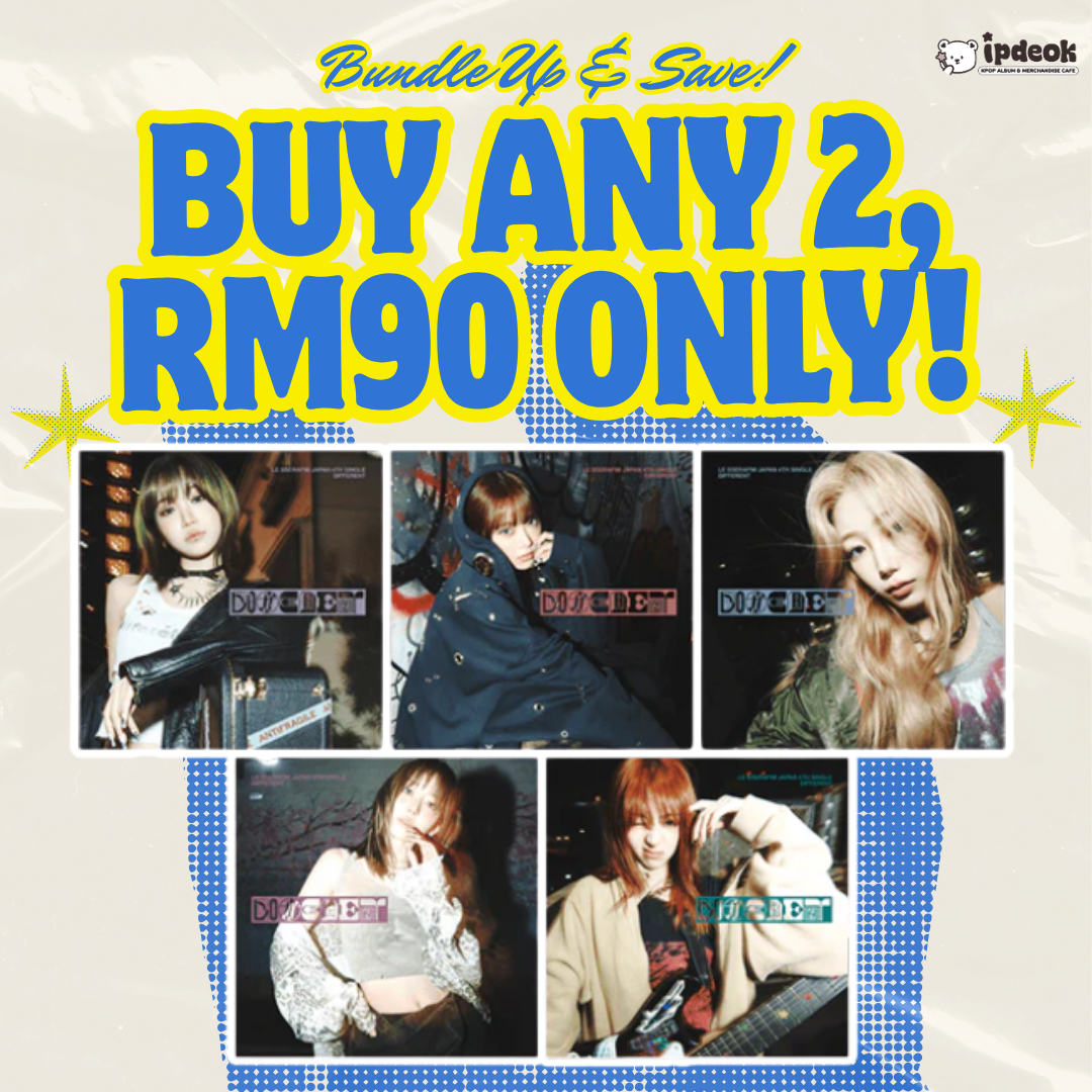[2 For RM90] LE SSERAFIM <DIFFERENT> Japan 4th Single Album SOLO JACKET VER