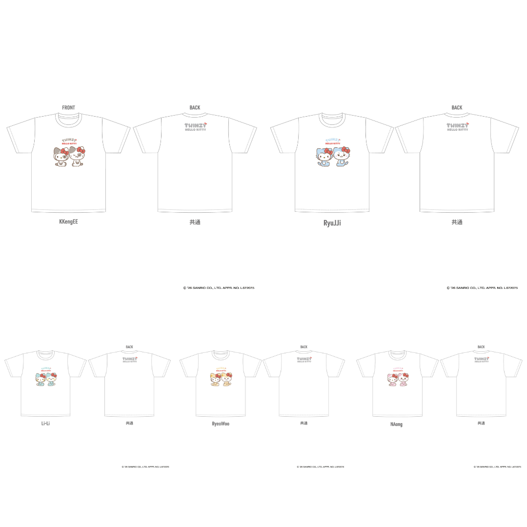 [PREORDER 30/8 CLOSED] ITZY [TWINZY×HELLO KITTY] T-shirt