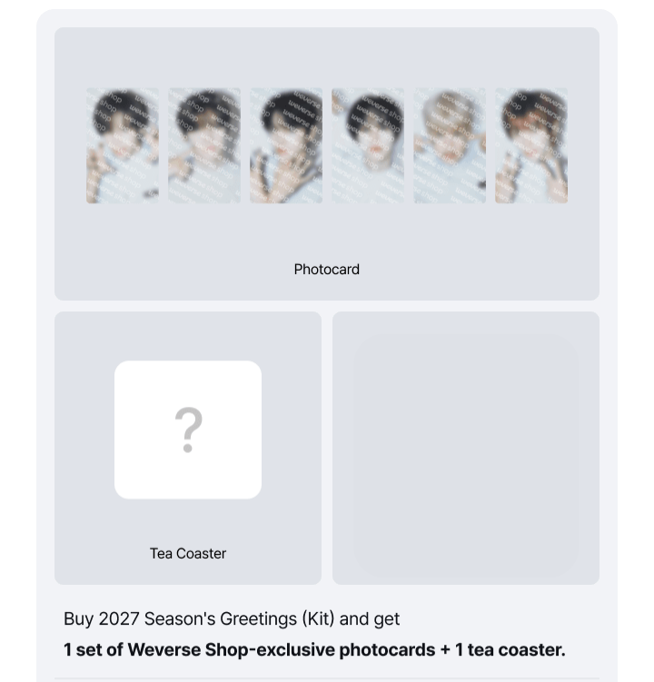 RIIZE [Odd RIIZE Lab] 2027 SEASON’S GREETING  WEVERSE SHOP POB
