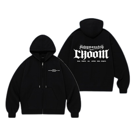 [PREORDER OFFLINE PROXY] BABYMONSTER WORLD TOUR [DANCE (CHOOM)] IN SEOUL OFFICIAL MD ZIP-UP HOODIE