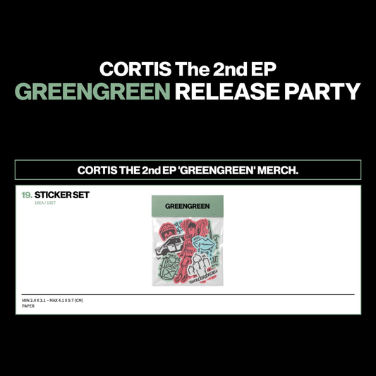 [OFFLINE PROXY 8/5 CLOSE] CORTIS <GREENGREEN> POP UP MD STICKERSET