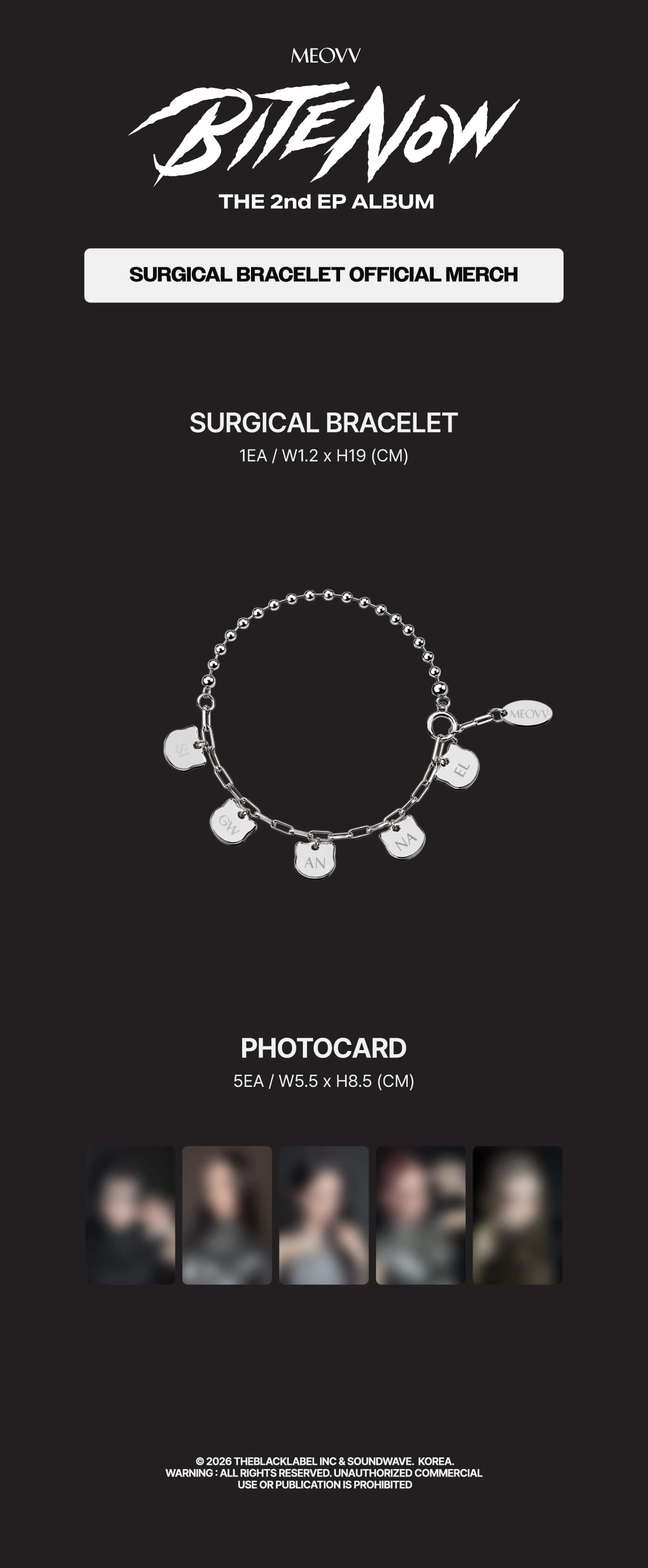 [PREORDER 13/6 CLOSED] MEOVV <BITE NOW> OFFICIAL MD MEOVV SURGICAL BRACELET