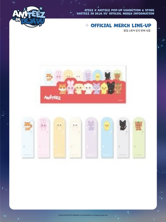 [PREORDER OFFLINE PROXY] ATEEZ [ANITEEZ IN Deja Vu] INDEX STICKY MEMO SET