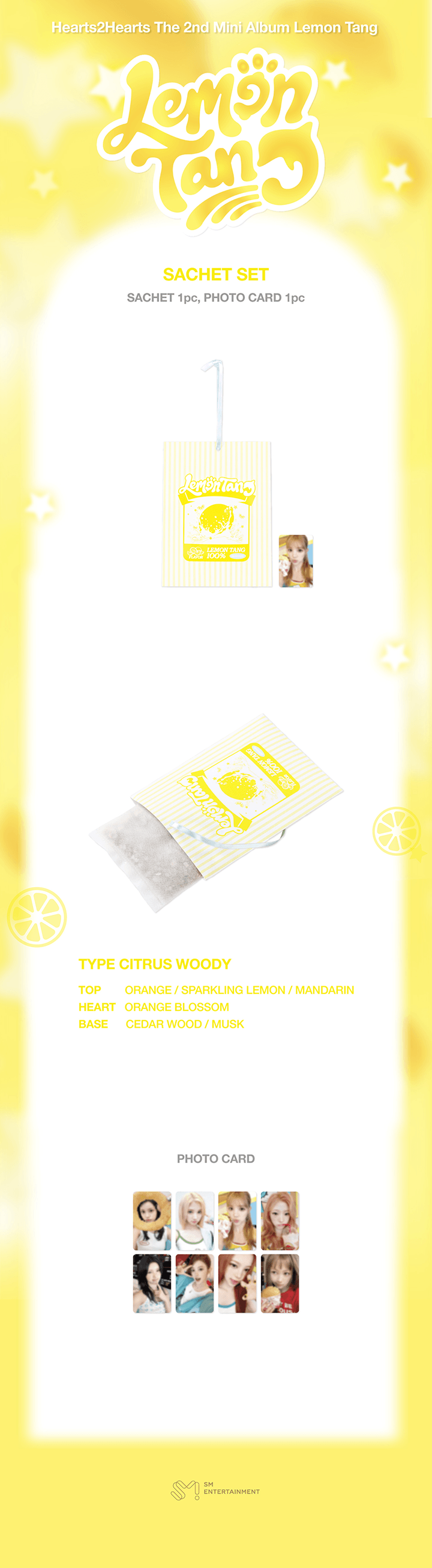[PREORDER 20/7 CLOSED] HEARTS2HEARTS <LEMON TANG> OFFICIAL MERCH SACHET SET
