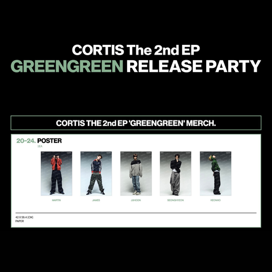 [OFFLINE PROXY 8/5 CLOSE] CORTIS <GREENGREEN> POP UP MD POSTER