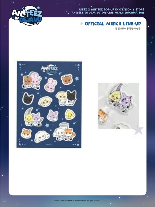 [PREORDER OFFLINE PROXY] ATEEZ [ANITEEZ IN Deja Vu] WATER 3D STICKER
