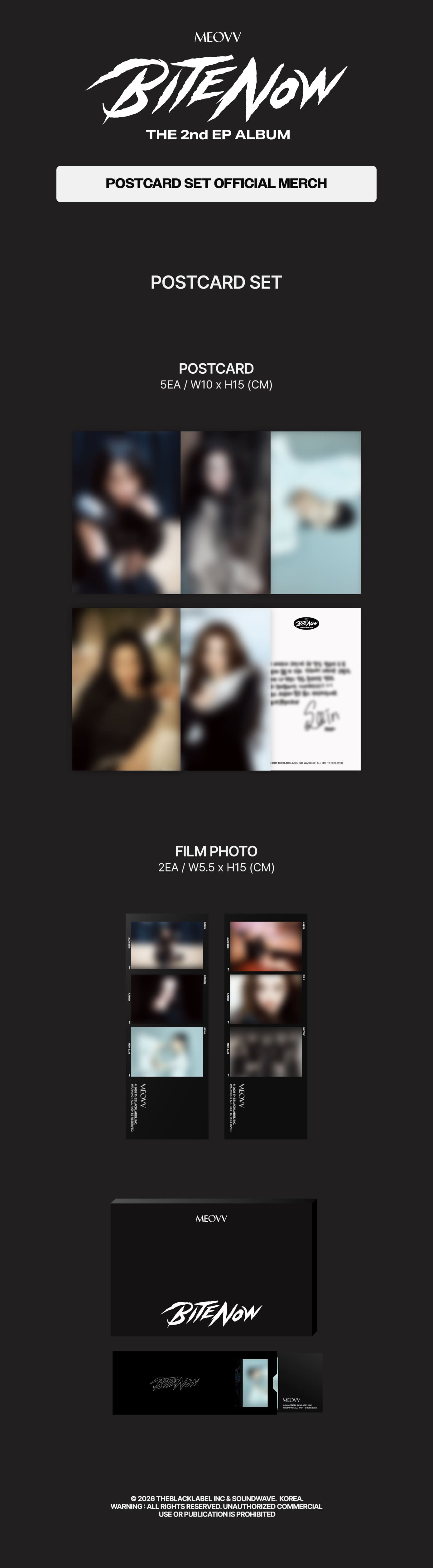 [PREORDER 13/6 CLOSED] MEOVV <BITE NOW> OFFICIAL MD MEOVV POSTCARD SET