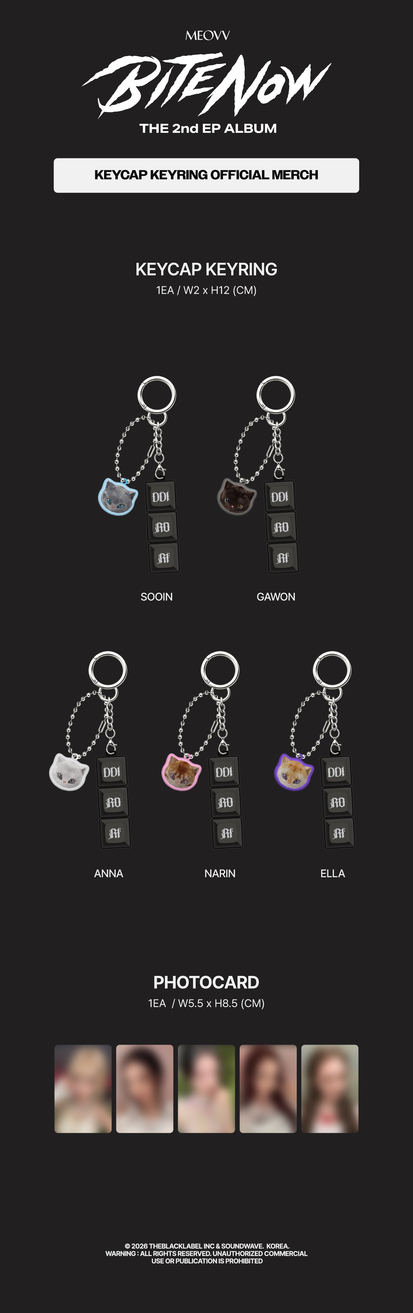 [PREORDER 13/6 CLOSED] MEOVV <BITE NOW> OFFICIAL MD MEOVV KEYCAP KEYRING