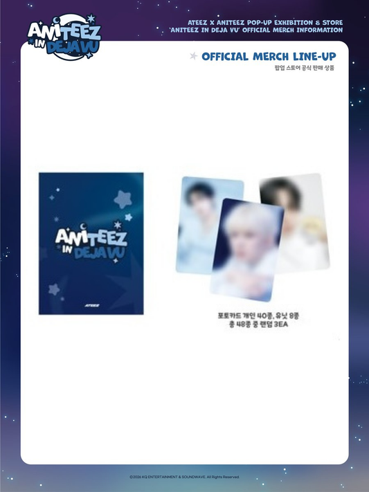 [PREORDER OFFLINE PROXY] ATEEZ [ANITEEZ IN Deja Vu] RANDOM TRADING CARD