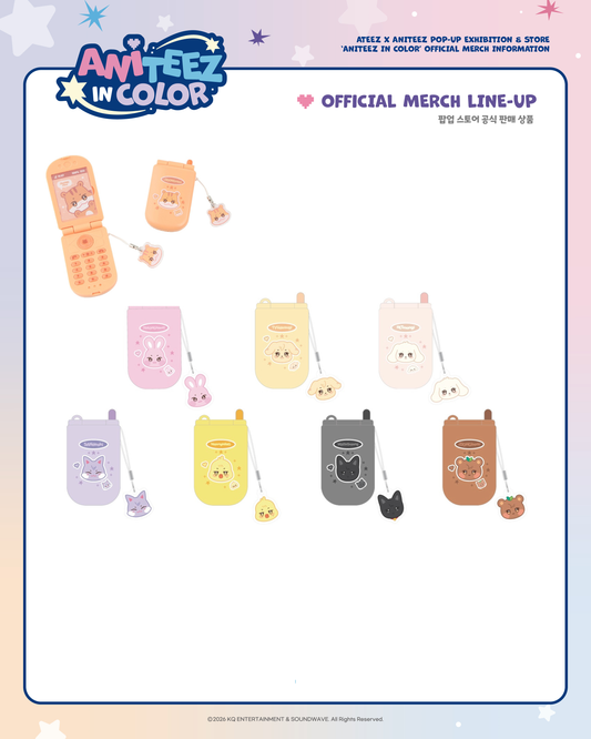 [OFFLINE PROXY 1/5 CLOSE] ATEEZ <ANITEEZ IN COLOR> MINIATURE PHONE SET